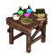 Mesa de curandero medieval