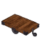 Tavolino basso in legno ferro